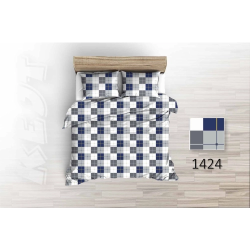 Delikatna pościel z kory bawełnianej kolorowa 160 x 200